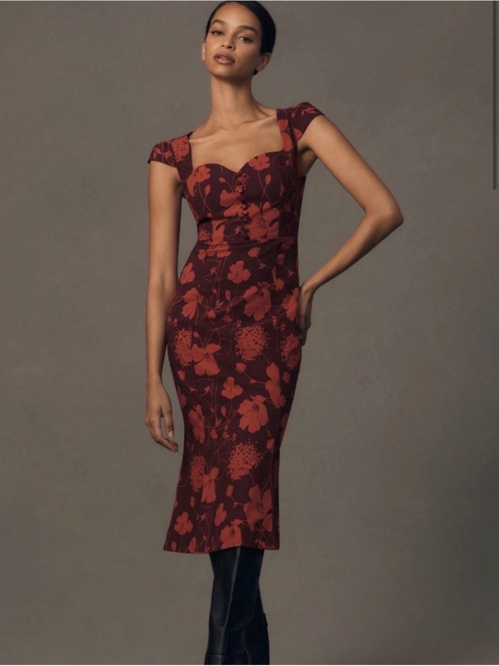 Anthropologie Cecily Sweetheart Fit & Flare Dress